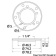 Osculati 52.746.10 - Mounting Flange for Level Sensors from S5 to S3