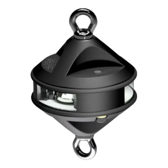 Lopolight 300-112G2-H1C-B - Navigation Light 3NM 360° White, Hoist, Black Anodized