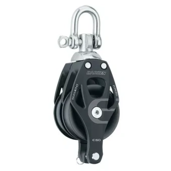 Harken 6270 - 60mm Aluminum Element Double Block Swivel, Becket