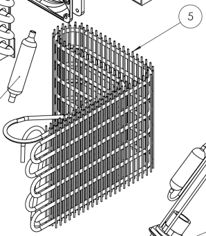 Isotherm SBD00028AA - Air Condenser Pin Type with Bracket