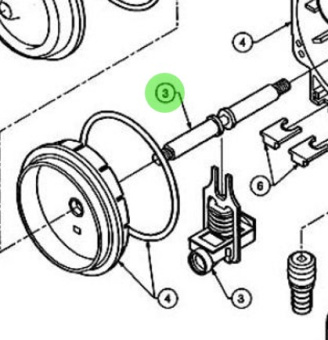 Flojet 20751002A - Shaft & Valve Kit Viton (FKM) G57 Series Pumps
