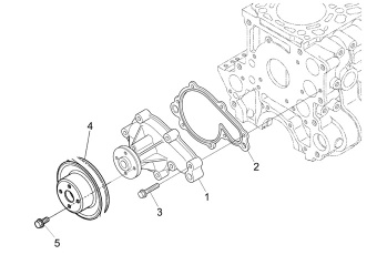 Nanni Diesel 970314891 - GASKET,WATER PUMP for N4.85 N4.100