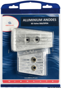 Osculati 43.346.01 - Anode Kit For Volvo Engines 280 Aluminium