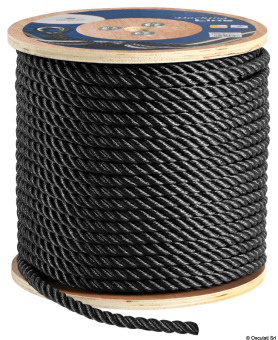 Osculati 06.450.14 - 3-strand Line Black 14 mm (100m)