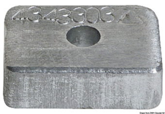 Osculati 43.433.03 - Zinc Anode For Mercury 4/5/6 HP