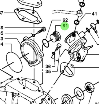 Bukh 009R2015 - 3/4 in BSP Pipe Plug for DV36 and DV48 Engines