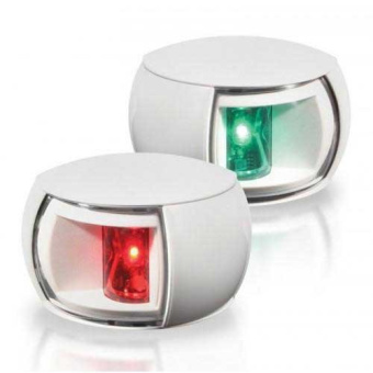 Hella NaviLED Compact - Port/Starboard (Set), White Shroud, Clear Lens