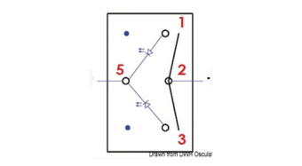 Osculati 14.296.04 - Marina R Toggle Switch ON-OFF-ON Two Circuits