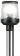 Osculati 11.143.10 - Classic/LED Foldable Pole Light 60 cm Black
