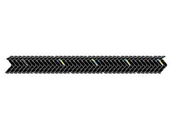 Talamex Anti Torsion EVO Line Black 11 mm 1 m