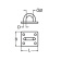 Euromarine Deck Eye On A Square Plate A2 - 48X61 mm