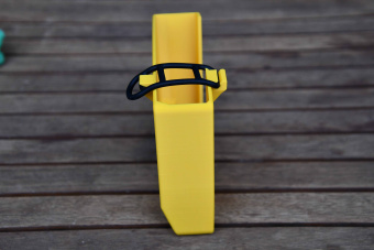 Humminbird TFA Transducer Protection Cover For Mega Live, Yellow, Starboard Side