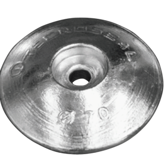 Tecnoseal 00101PAL - Aluminium Disc Anode Single Ø70mm Heavy