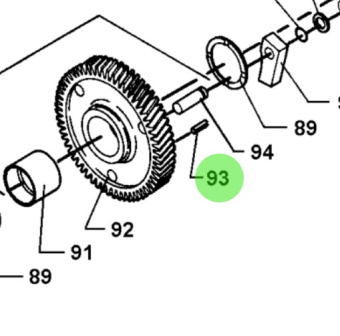 Bukh 520H0409 - Retaining Pin for DV36 and DV48 Rear End Assemblies
