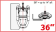 Hurley H2O Davit System 36" Mount Hard Bottom White With Foot Plate To Permanently Mount To Swim Platform