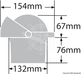 Osculati 25.084.41 - RITCHIE Wheelmark Built-in Compass 4"1/2 Black/Black
