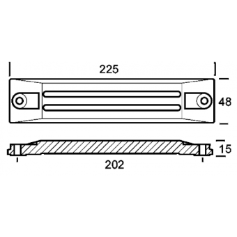 E. Polipodio Zinc Plate For 75/225 HP Engine