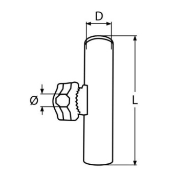 Swivel Rod Holder For A4 Tubes Ø22-25mm