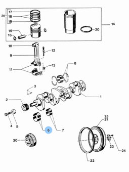 Vetus STM2133 - Bearing Shell