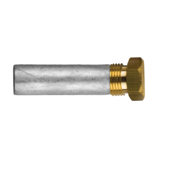 Tecnoseal 02029-1T - Caterpillar Pencil Anode Ø 14 L.50 Complete With Brass Plug Th. 3/4'' UNF