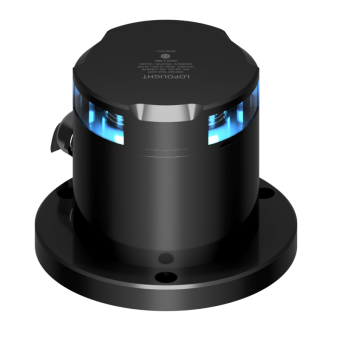 Lopolight 200-022G2-PRO - Navigation Light 2NM 360° Blue Fuelling, Black Anodized