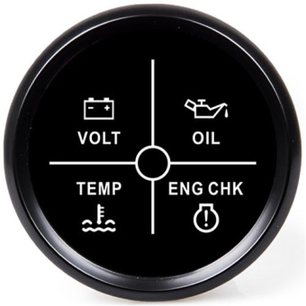 Hollex Alarm Instrument 4 In 1 Black 9-32V