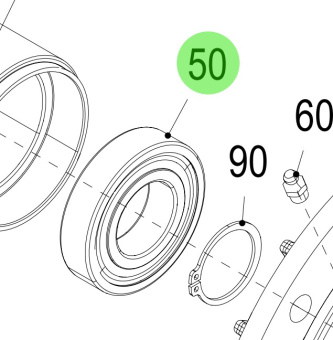 Steyr 3311181-0 – Deep Groove Ball Bearing to DIN 625 RS1