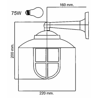 Foresti & Suardi Fisherman Lamp Max 75W
