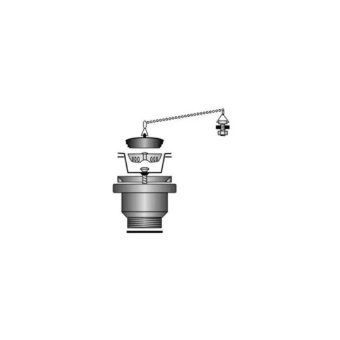 Barka Drain Straight 38 mm (1 1/2″) Stopper + Grate