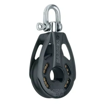 Harken 3262 - 150mm Black Magic 1-Sheave Aluminum Block Swivel