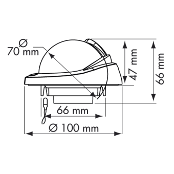 Plastimo Offshore 75 Compasses Flushmount On Horizontal Surface White