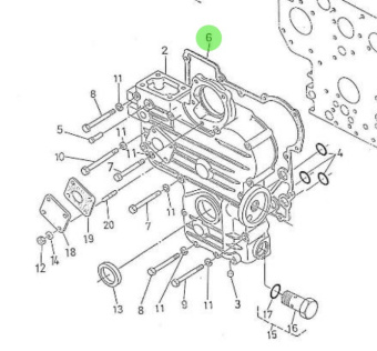 Nanni Diesel 970490205 - Timing Gear Case Gasket for HE Series Engines
