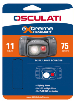 Osculati Extreme LED Marine Headlamp, 4 Light Modes, 80 lm, IPX7 - 12.170.20