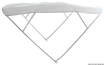 Osculati 46.918.10 - Bimini Depth 4-Arc Sunshade 235/245 cm White