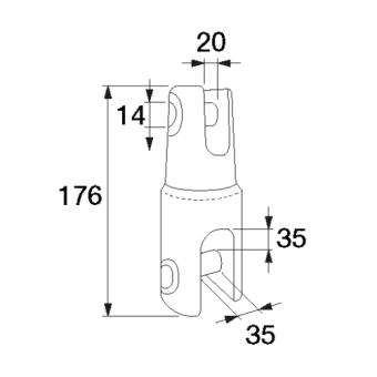 Douglas Marine Anchor Connector Ø14-16 Chain