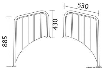 Osculati 48.443.40 - Plattform F. Round Stern 530 mm