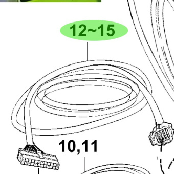 Bukh 00112-7D195 - Cluster Optional Wiring Harness 5 m for R210J and S270J Engines