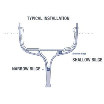 Whale SS1012 - Supersub Bilge Pump 1100GPH 12V