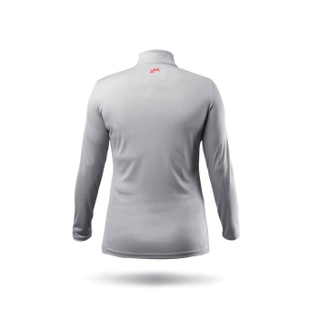 Plastimo 70286 - Women's UVActive High Collar 1/4 Zip Top Grey Size L