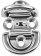 Wichard 6565 - Double Folding Pad Eye Stainless Steel 8 mm Wichard 6565 - Double Folding Pad Eye Stainless Steel 8 mm