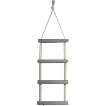 Allpa Polypropylene Rope-Ladder, 5-Steps (Lexan), L=1460mm, B=300mm, Tube Ø25mm