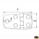 Trem M3502157 - AISI 316 Black PVD Hinge 57x38 mm Straight Model