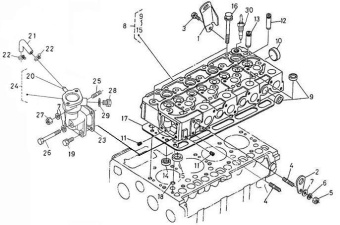 Nanni Diesel 970307298 - BOLT,CYLINDER HEAD for 4.220HE/5.250TDI/5.280HE