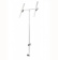 NOA Solar Panel Holder Mast 180cm TBV Sun Panel Holder + 60cm - 25mm Rail Montage (Outside Ø40 mm)
