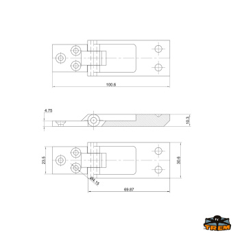 Trem M3530045 - Hatches Hinge 45x30 mm