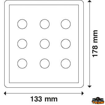 Trem L0680308 - Vertical Electrical Panel With Prewired Circuit Breaker With USB-USBC-Voltmeter 3 Buttons 5 Switches