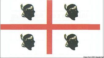 Osculati 35.443.01 - Flag Sardinia 20 x 30 cm