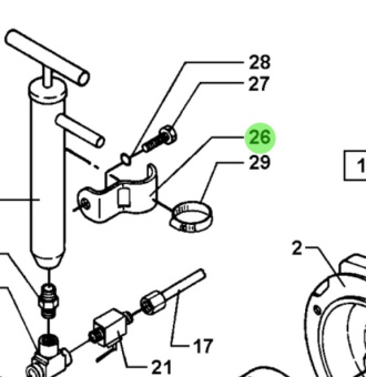 Bukh 000E6355 - Oil Bilge Pump Fittings for DV36 and DV48 Engines