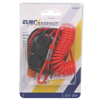 Euromarine Circuit Breaker Clip + 12V Cord - 2 Wires