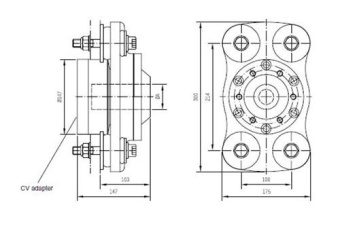 Aquadrive Thrust Bearing Moduline B20 Basis